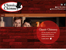 Tablet Screenshot of classic-chimneyri.com